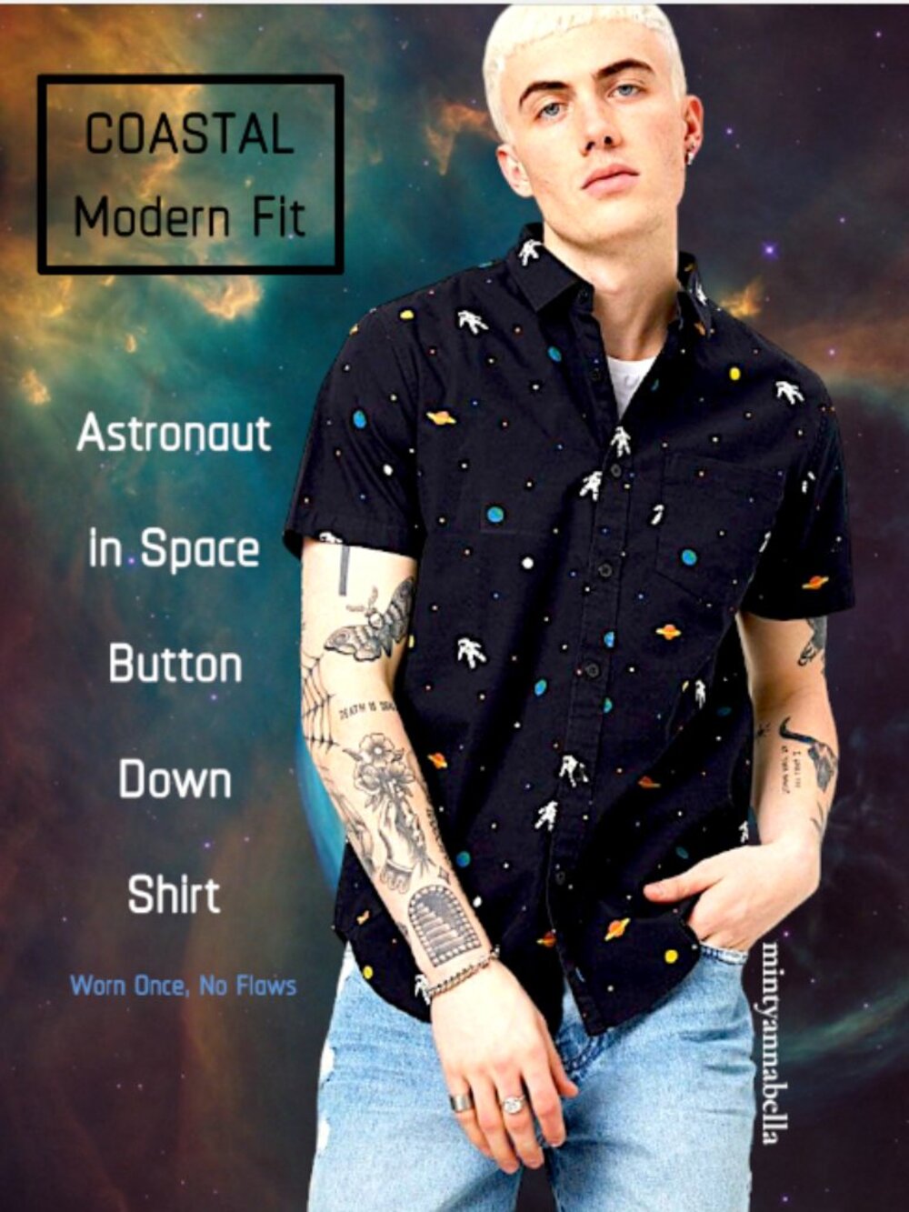 Coastal Space Button Down